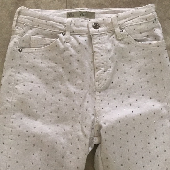 TOPSHOP White Sparkle Jamie Sknny Jeans w28 - Picture 2 of 7